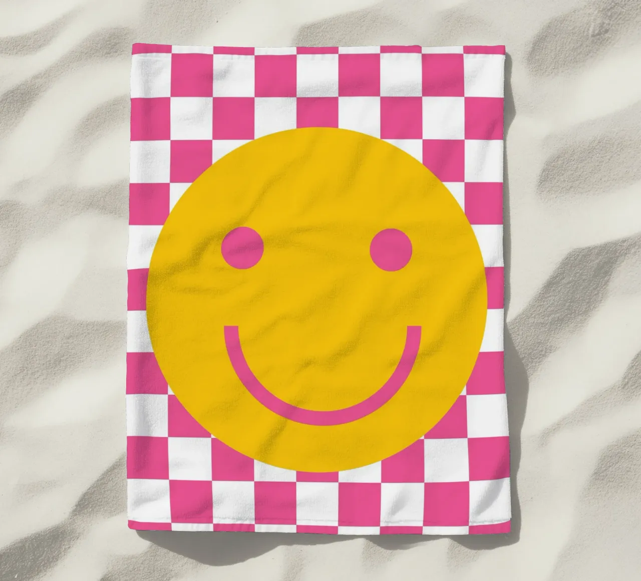 Smilie Rosa beach towel by studio salü