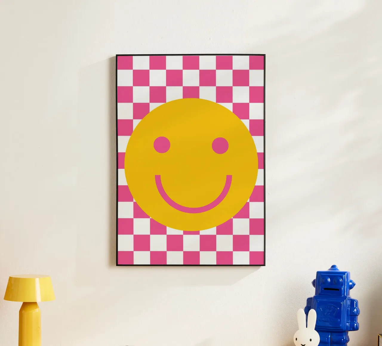 Smilie Rosa alu-dibond by studio salü