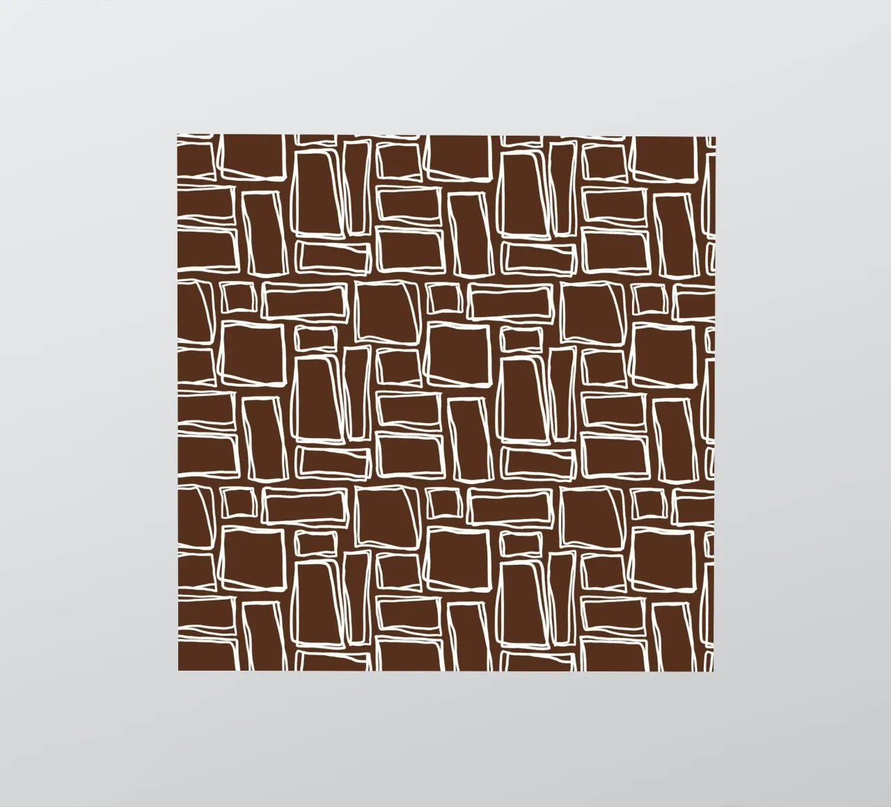 Doodle Squares in Cocoa Brown sticker by Happy Littles
