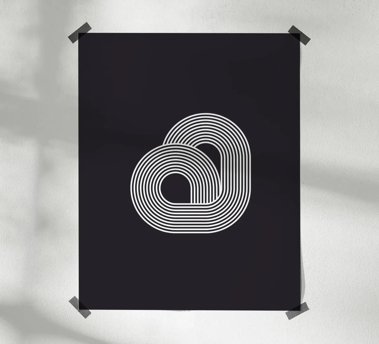 Circles poster con telaio in plastica da byh.illustration