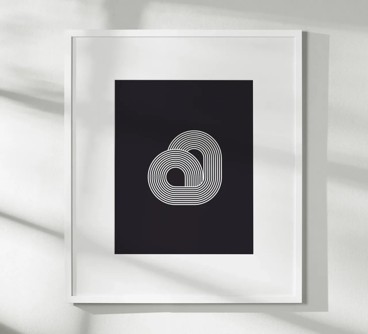 Circles poster con telaio in plastica da byh.illustration