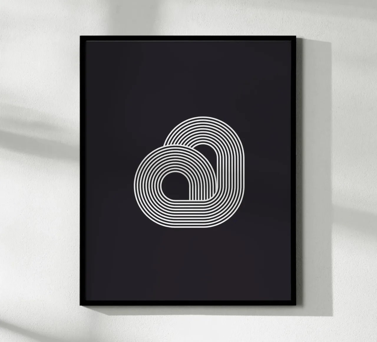 Circles poster con telaio in plastica da byh.illustration