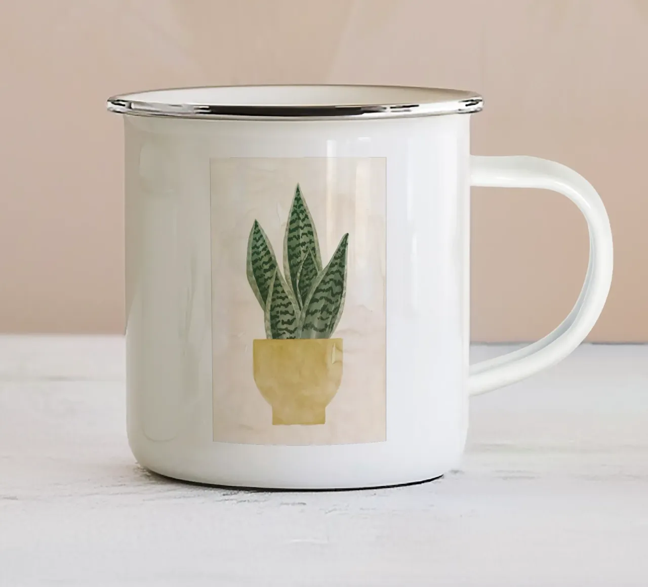 Piante n. 7 tazza in smalto da NouveauPrints