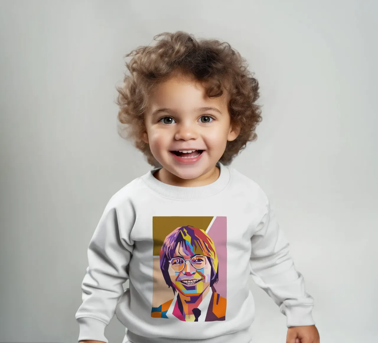 Ritratto pop art di John Denver felpa neonato da Hantamrata
