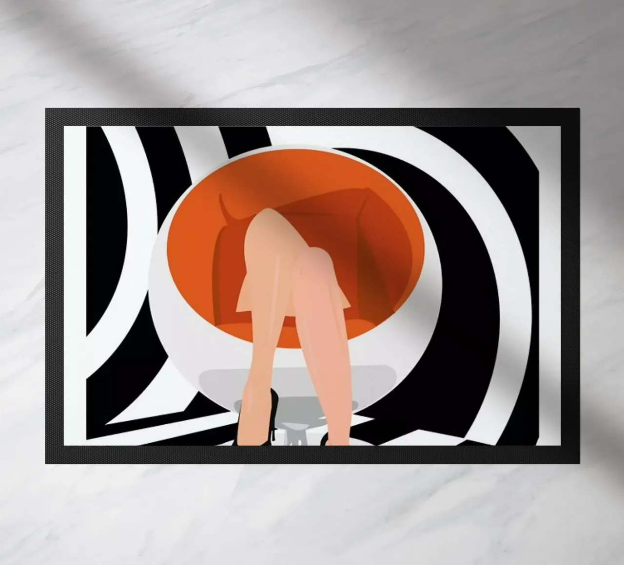 Egg doormat by Ctoft