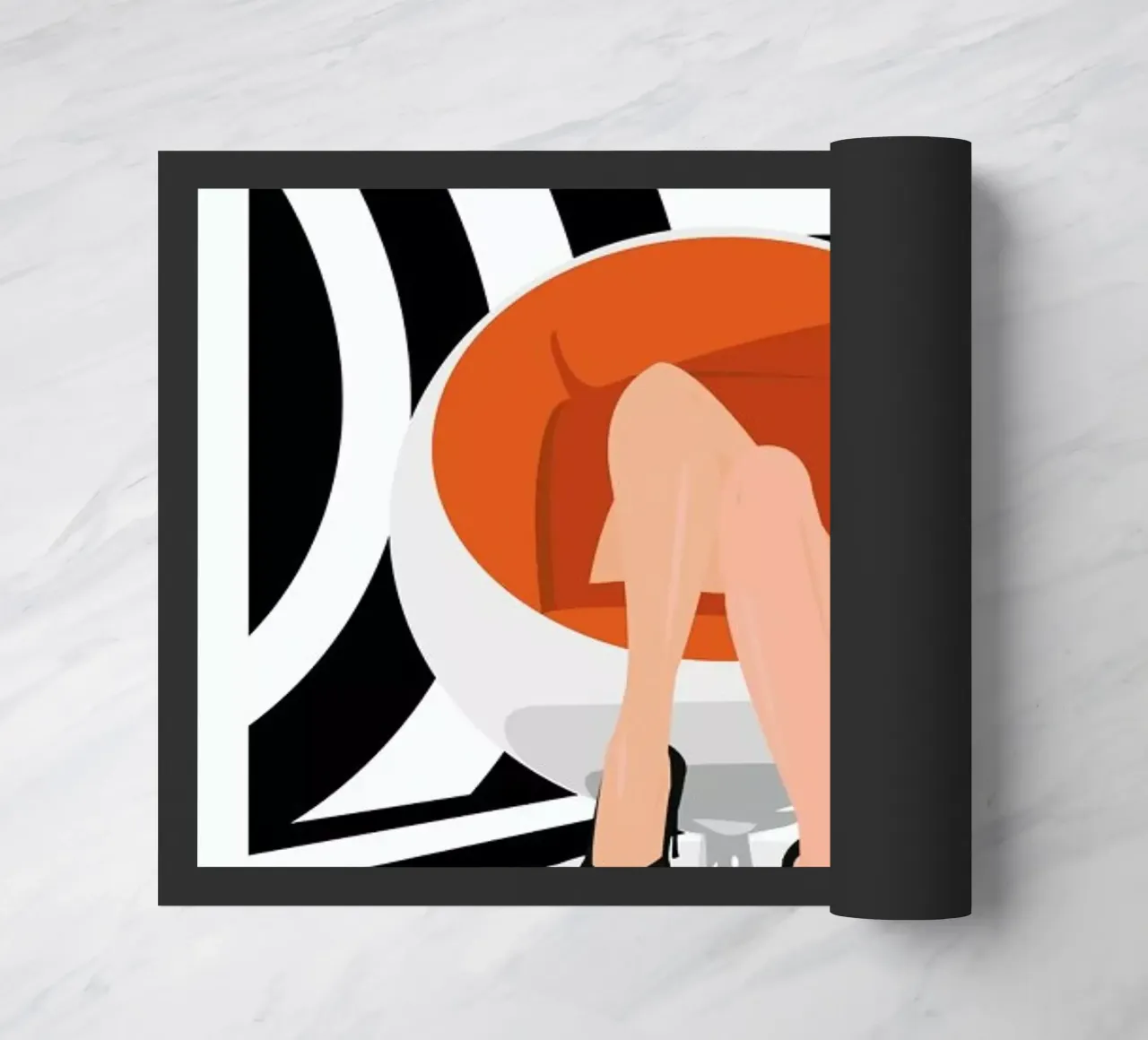 Egg doormat by Ctoft