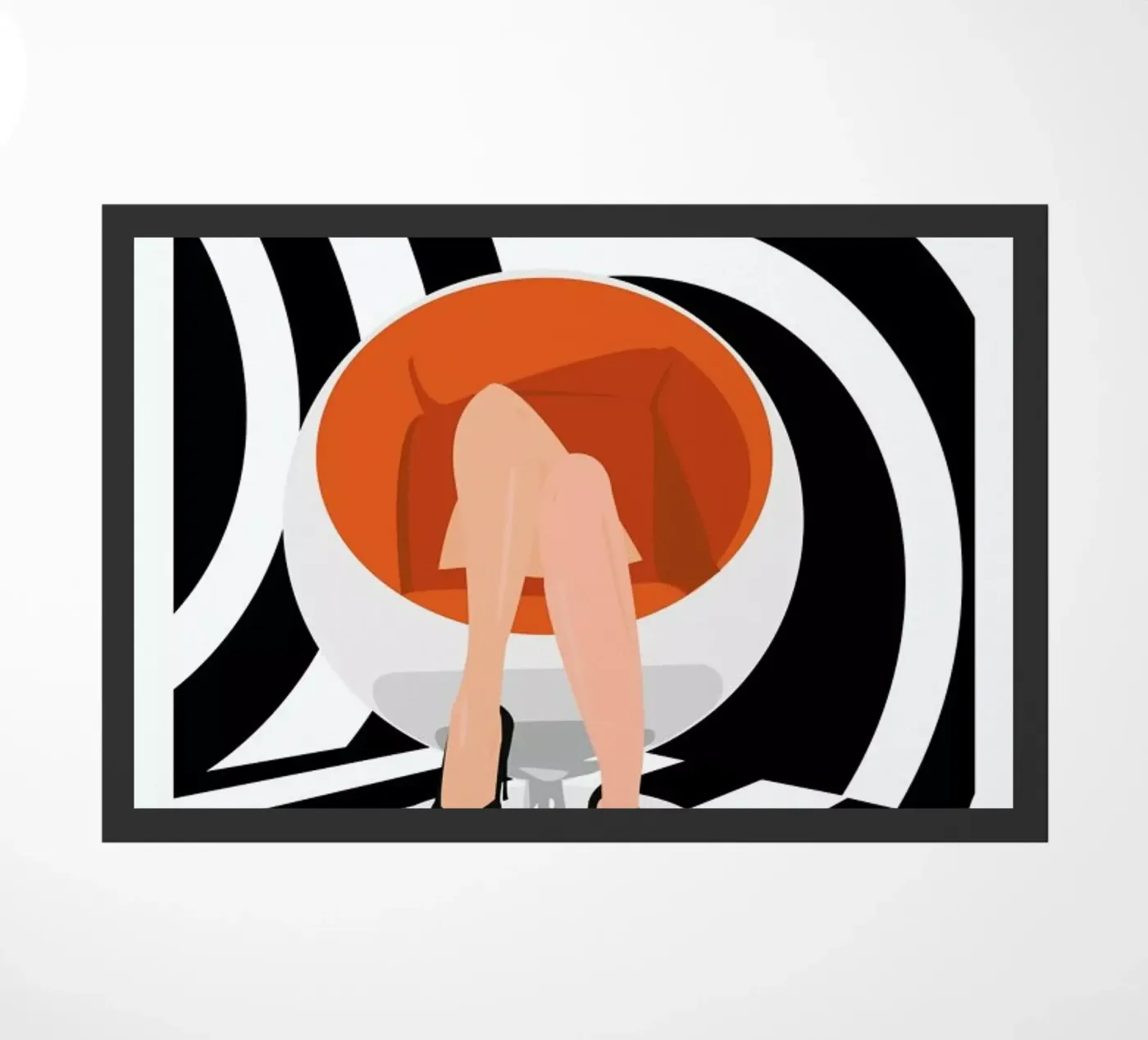 Egg doormat by Ctoft