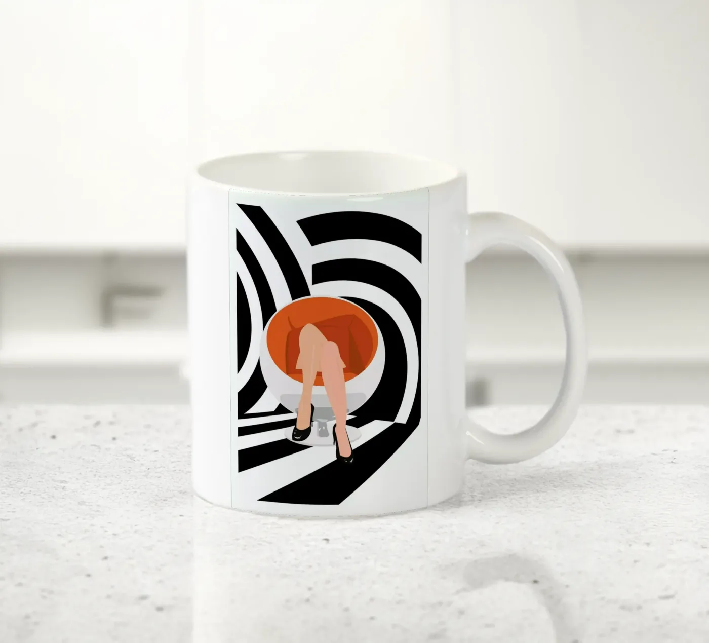 Egg ceramic mug by Ctoft