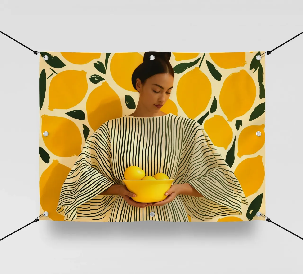 Bring mir Zitronen | Mixed Media Mediterran telo in pvc da Autofocus