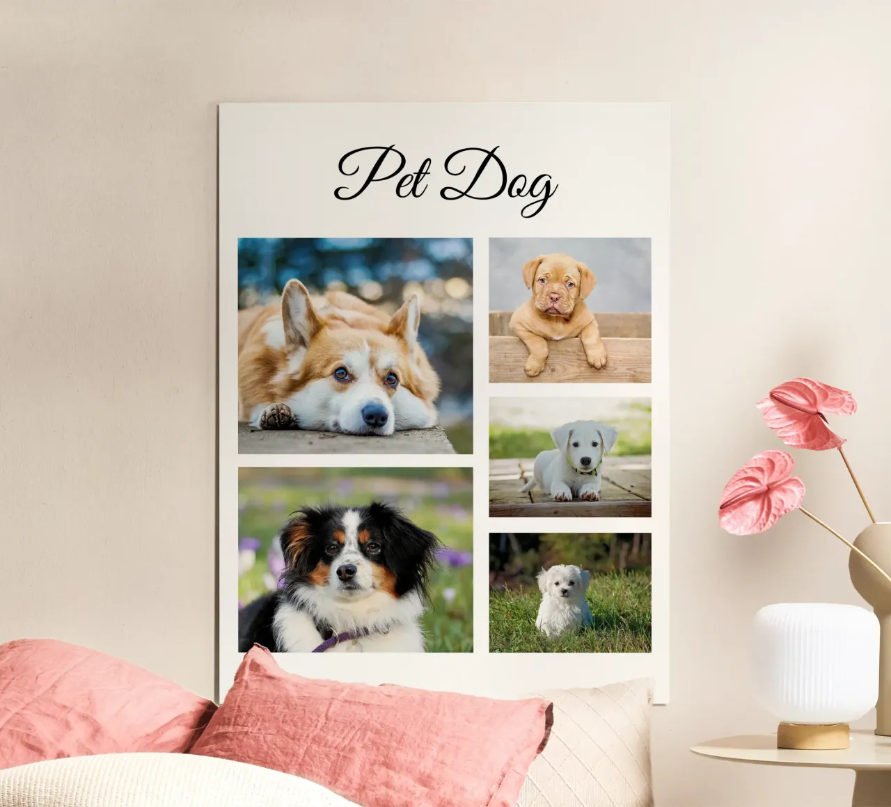 Cani personalizzati poster con telaio in legno da NEWEST CUSTOM SHOP