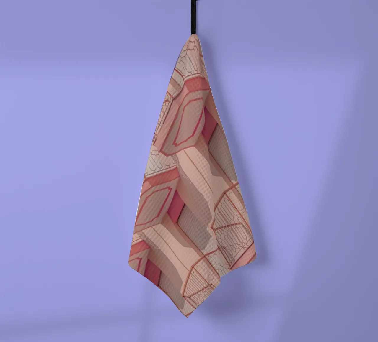 Balconies tea towel by Rupert Höller