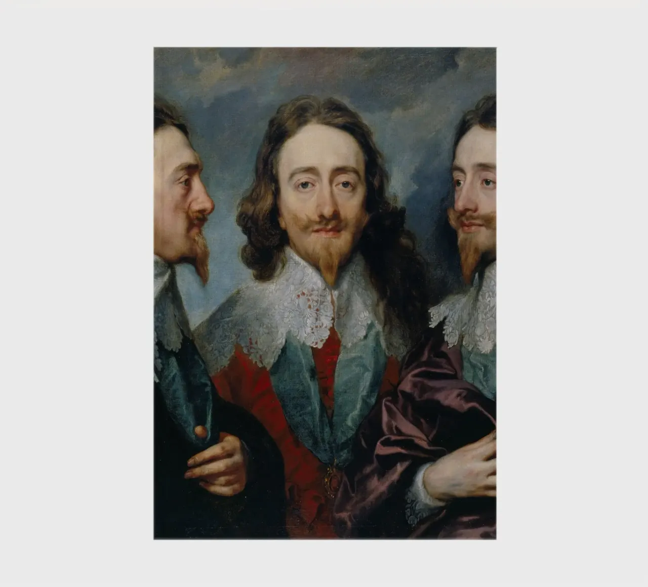 Anthony van Dyck – Charles I in Three Positions (c.1635) notebook by Wirla