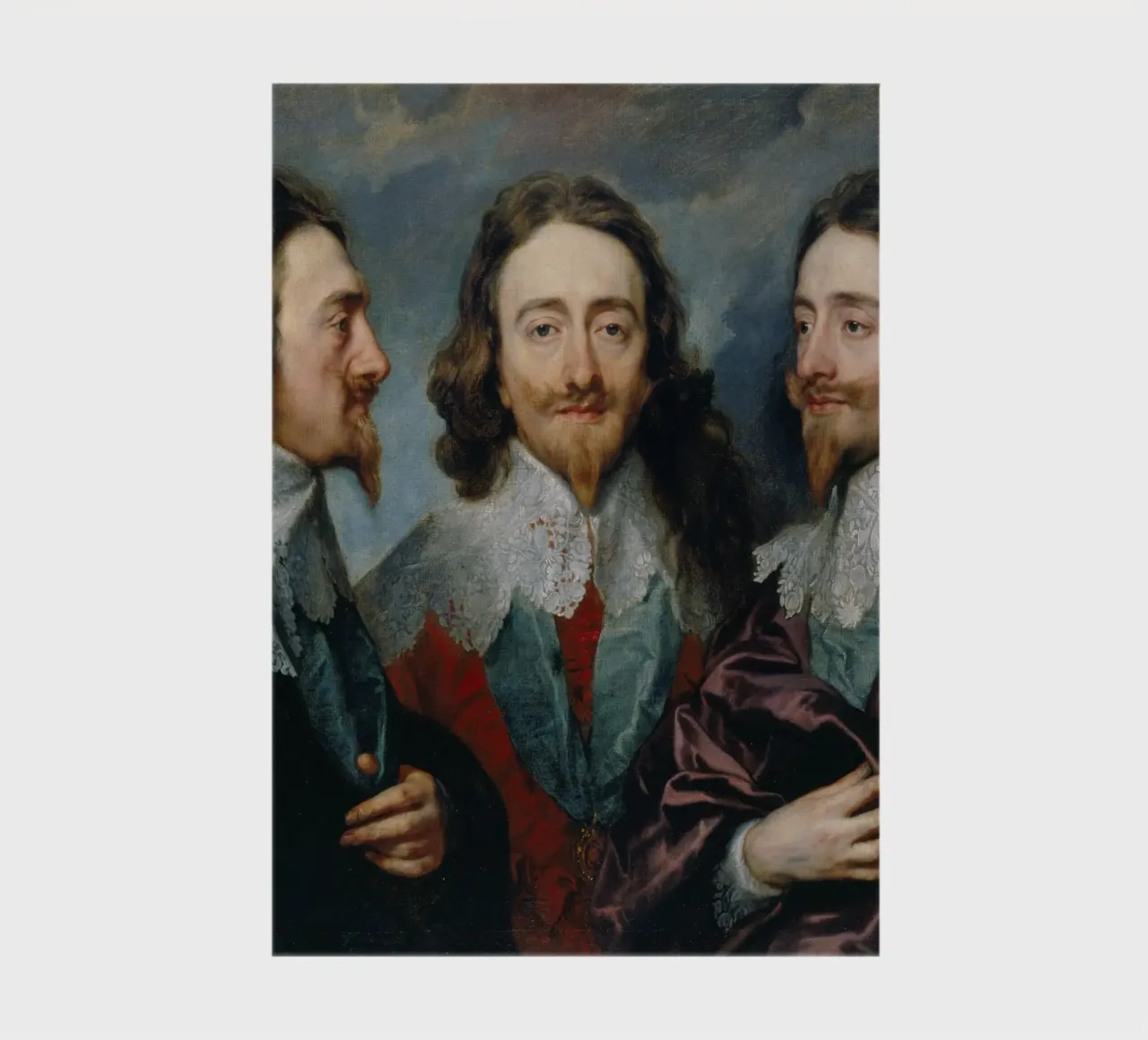 Anthony van Dyck – Charles I in Three Positions (c.1635) notebook by Wirla