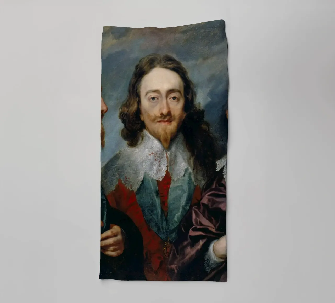 Anthony van Dyck – Charles I in Three Positions (c.1635) towel by Wirla