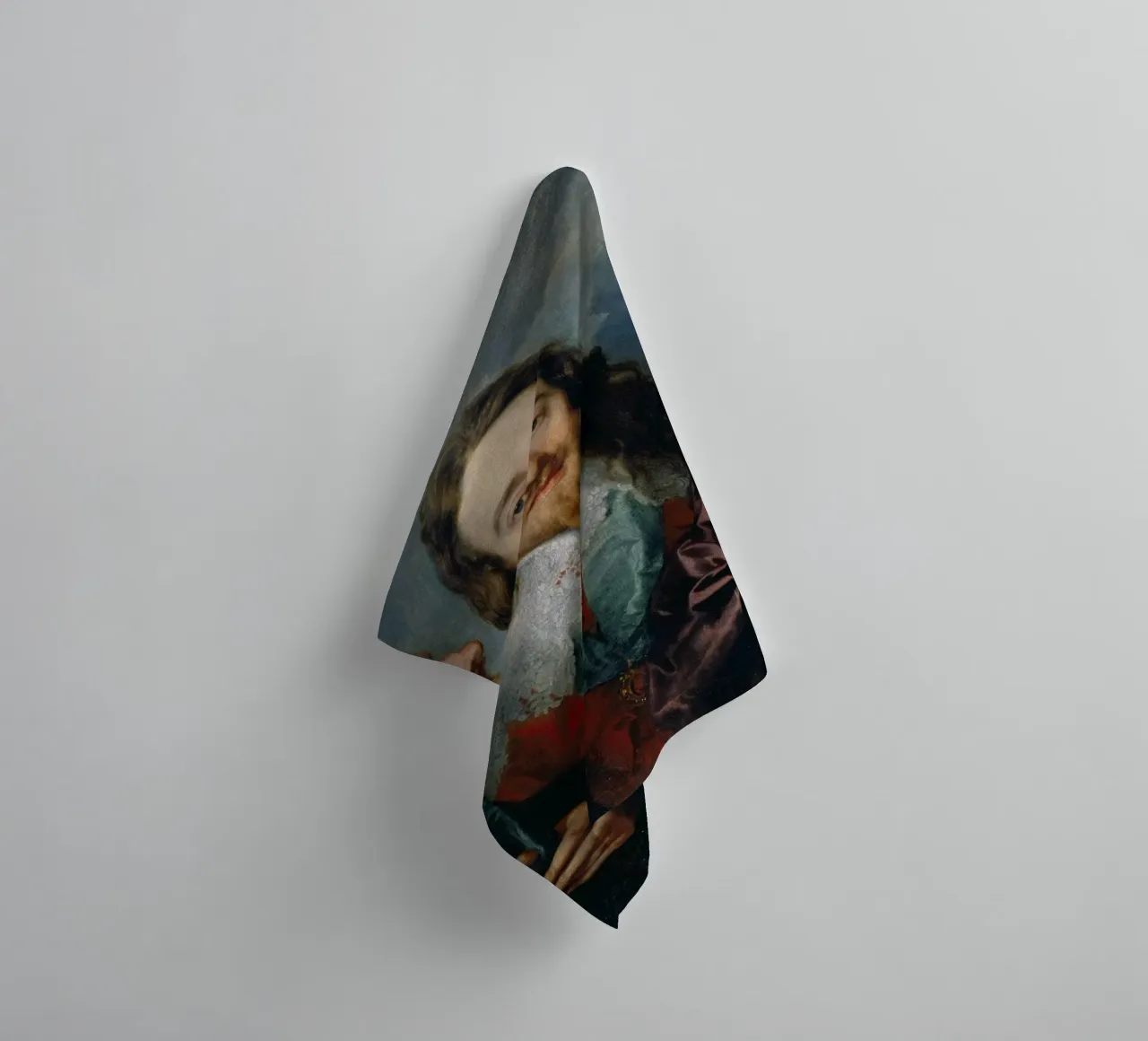 Anthony van Dyck – Charles I in Three Positions (c.1635) towel by Wirla
