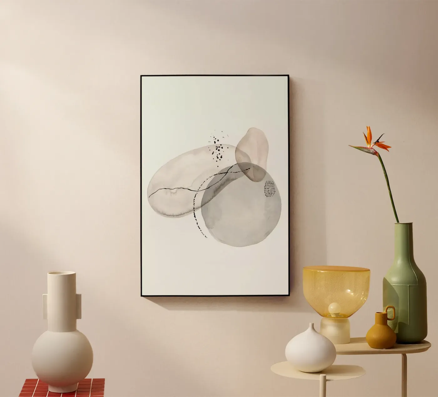 Oil On Pebbles acrylic glass by Graphite