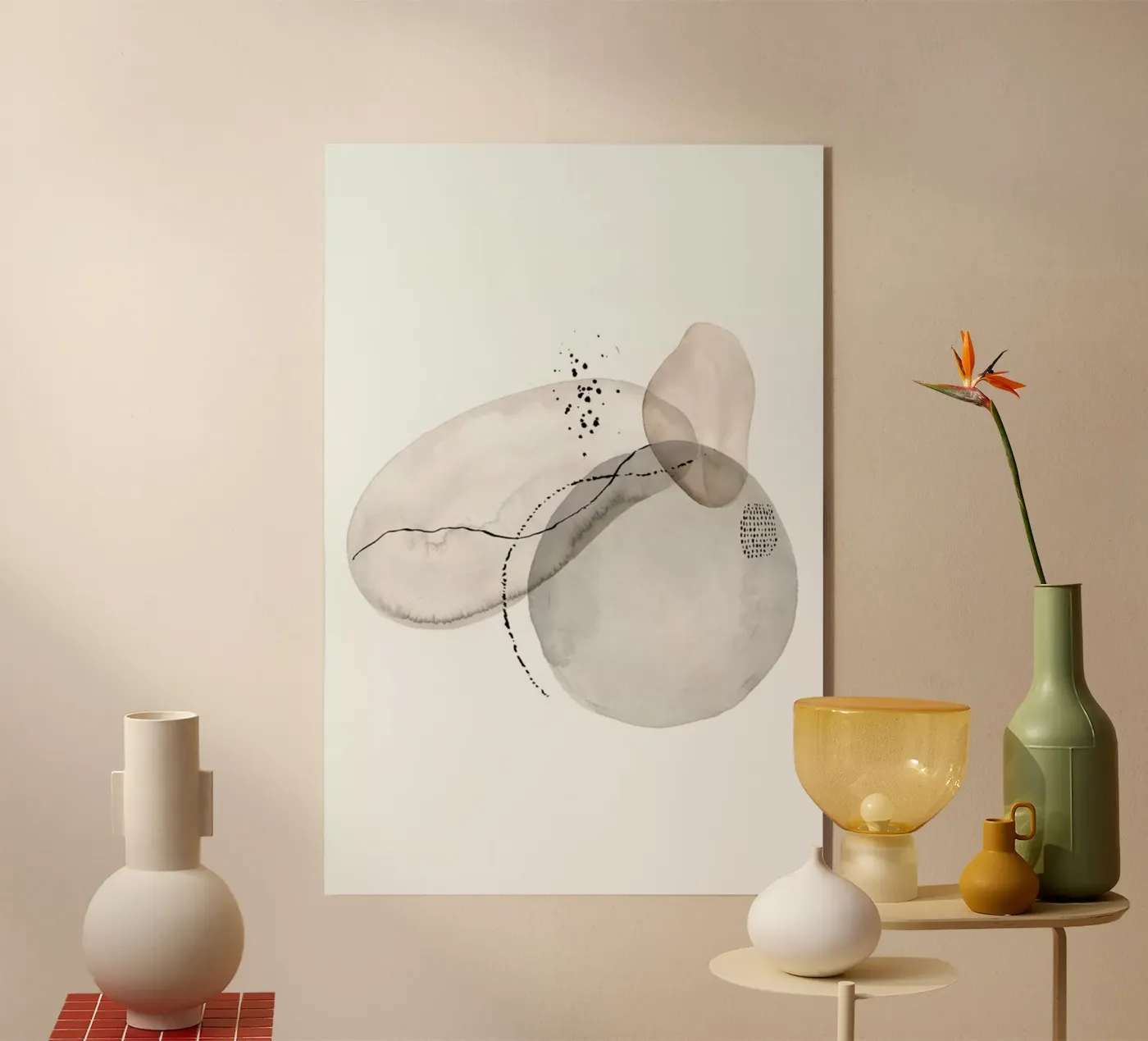 Oil On Pebbles acrylic glass by Graphite