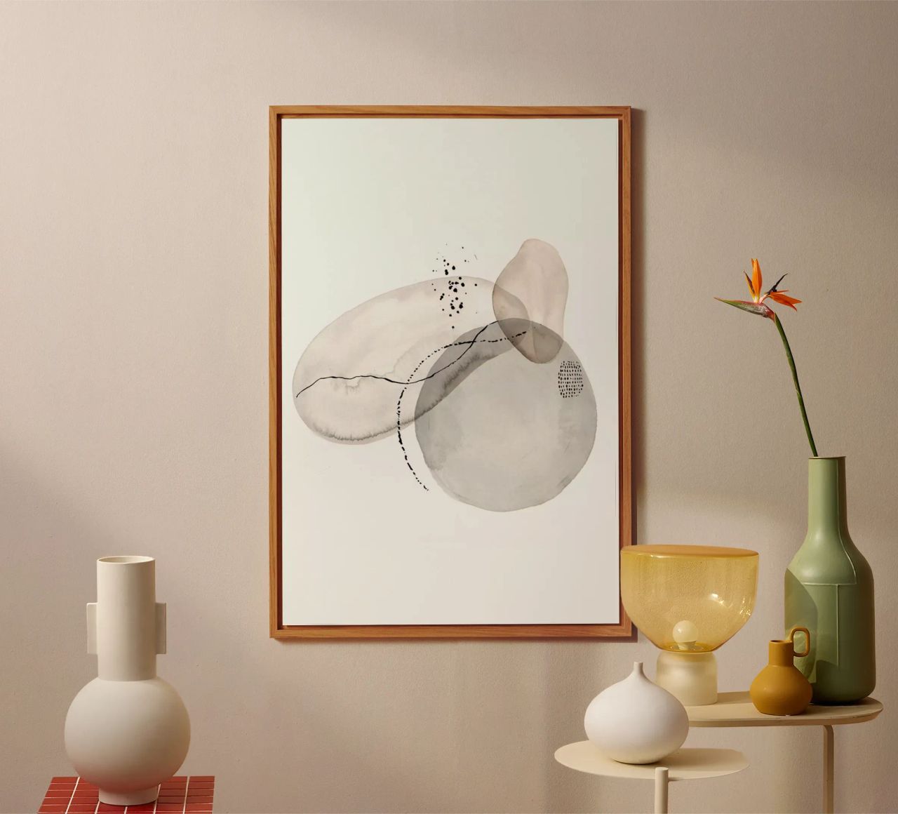Oil On Pebbles Forex-Platte von Graphite