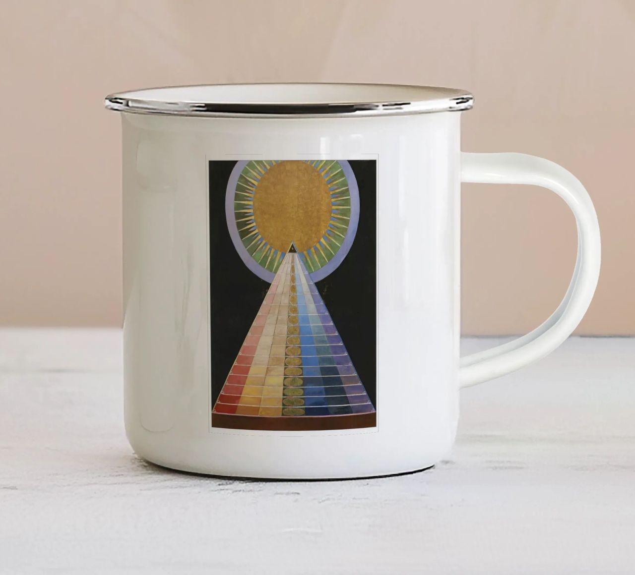 Hilma af Klint, Retable n° 1, Groupe X Retables mug en émail de Venus Art