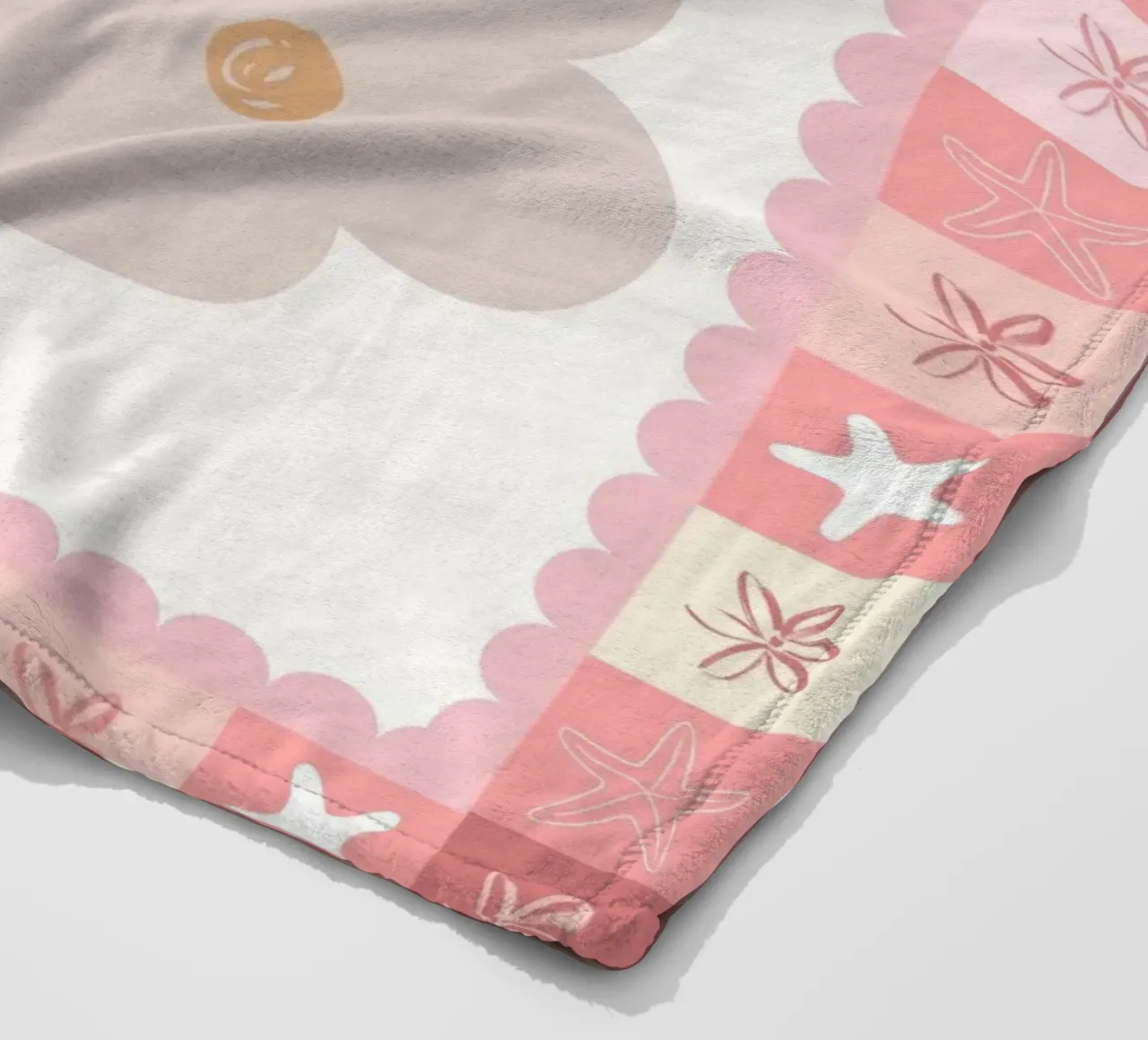 Boho Kids Print, Happy Cloud Rainbow Poster fleece blanket by SunshinePrints