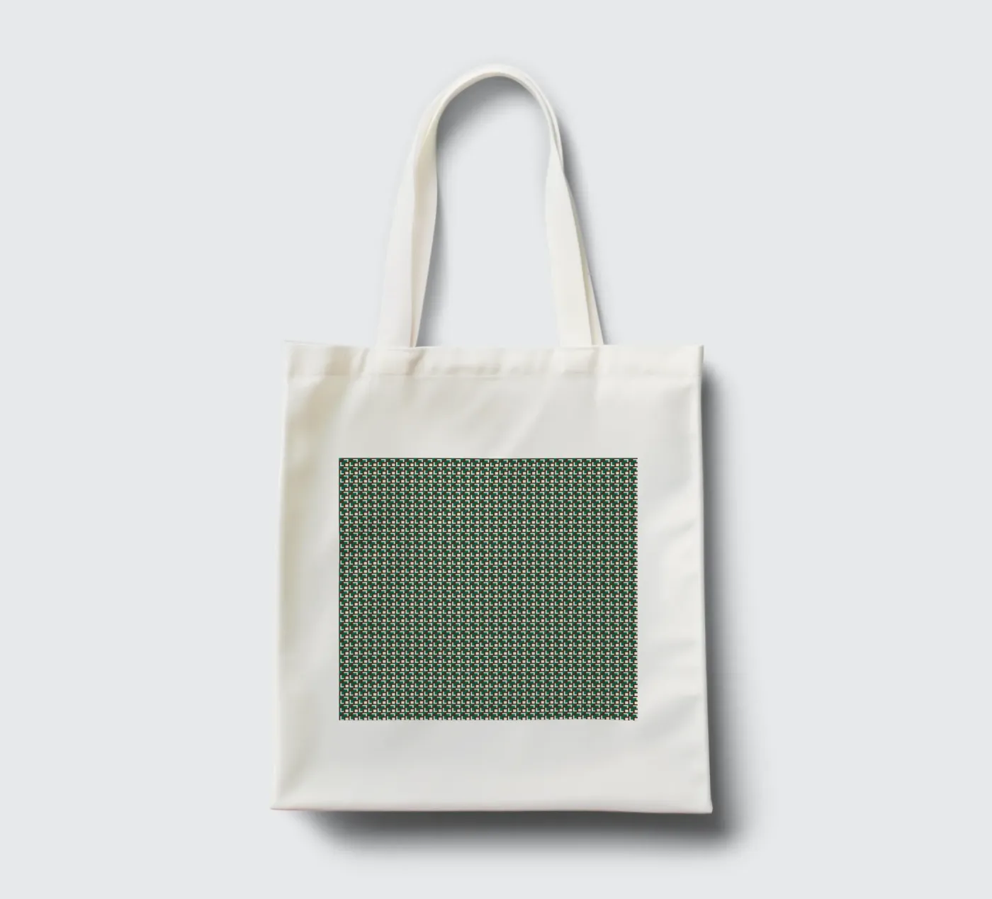 Interlocking grid pattern tote bag by Little Dean