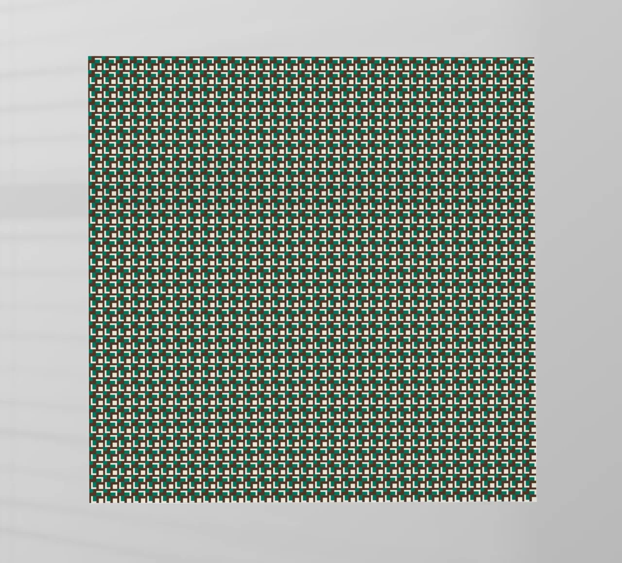 Interlocking grid pattern backlit film by Little Dean