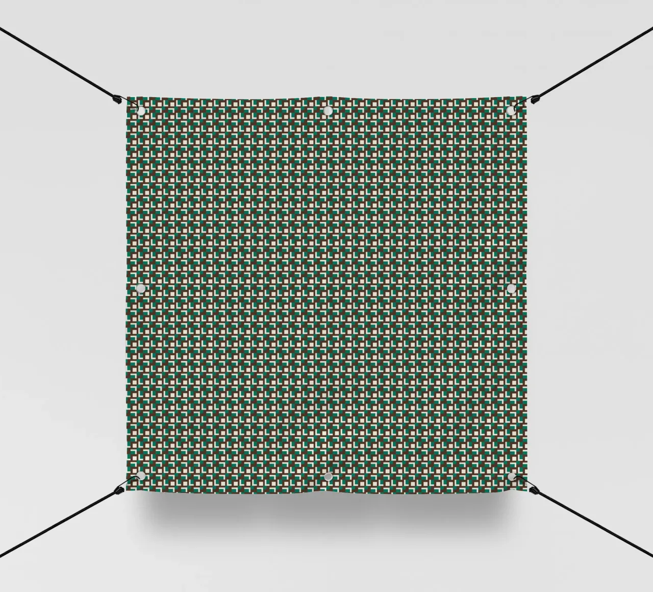 Interlocking grid pattern pvc cover by Little Dean