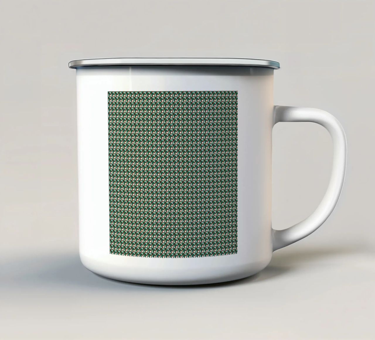 Schema a griglia ad incastro tazza in smalto da Little Dean