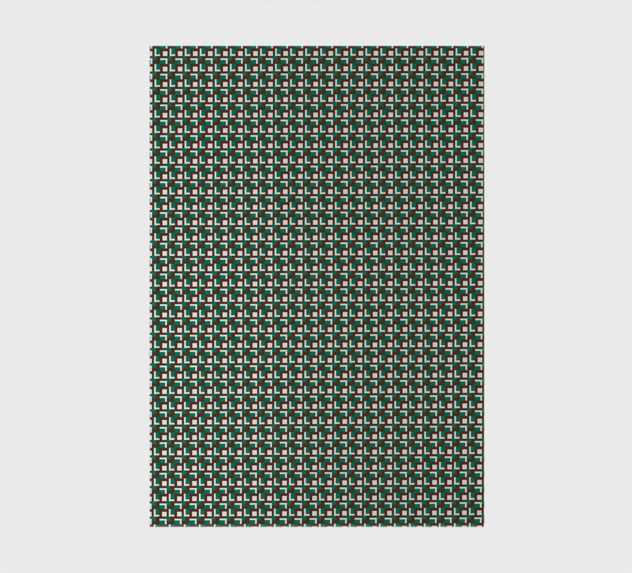 Interlocking grid pattern notebook by Little Dean