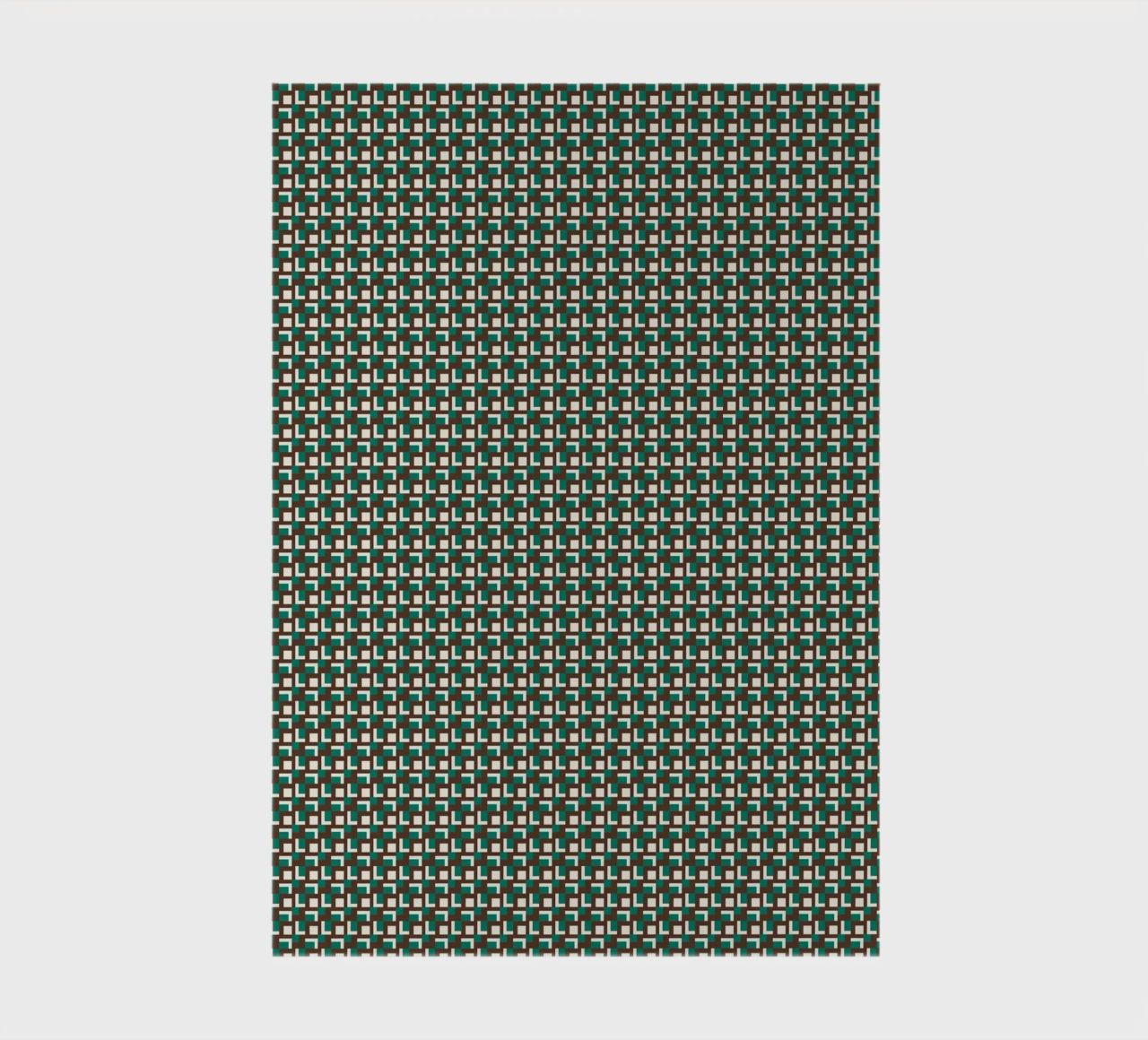 Interlocking grid pattern notebook by Little Dean