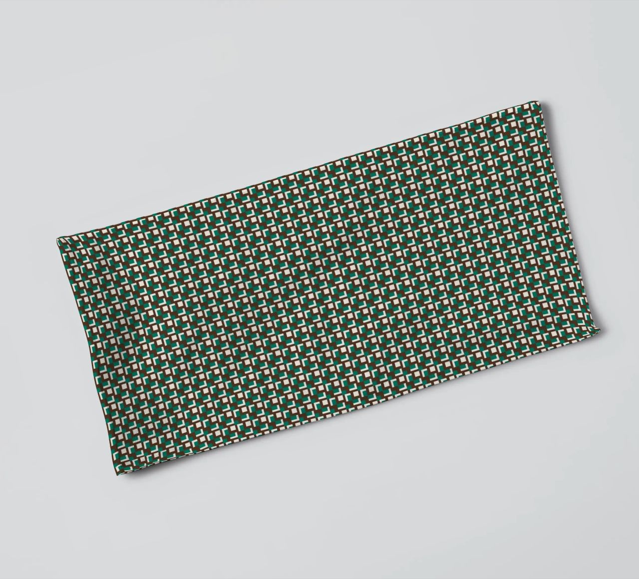 Interlocking grid pattern towel by Little Dean