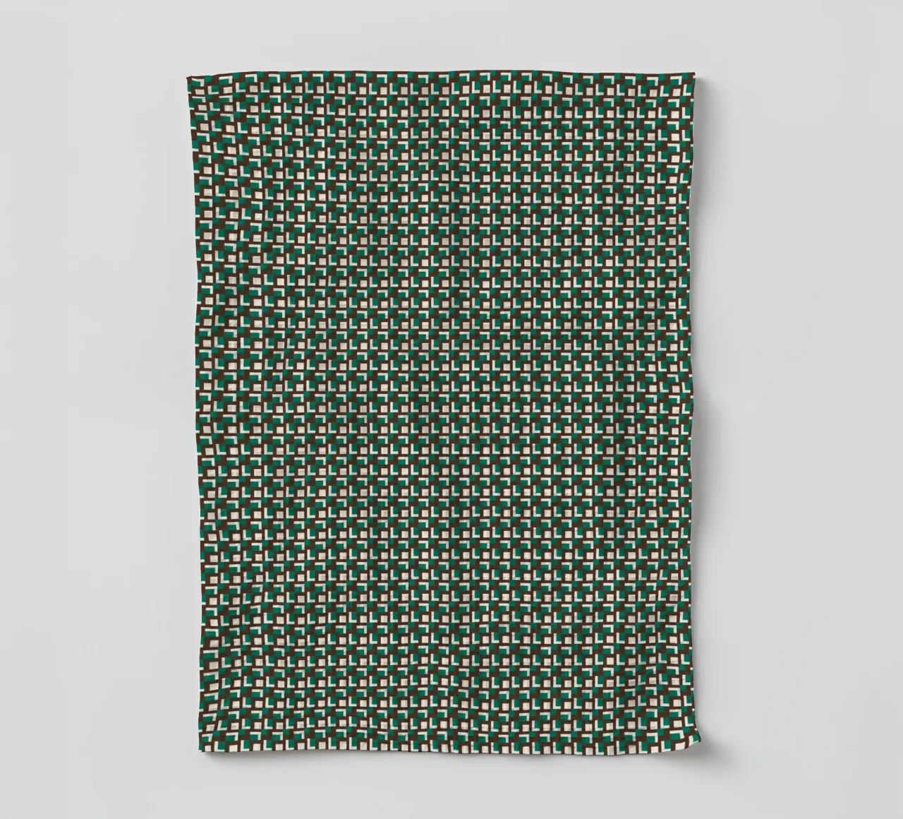 Interlocking grid pattern tea towel by Little Dean