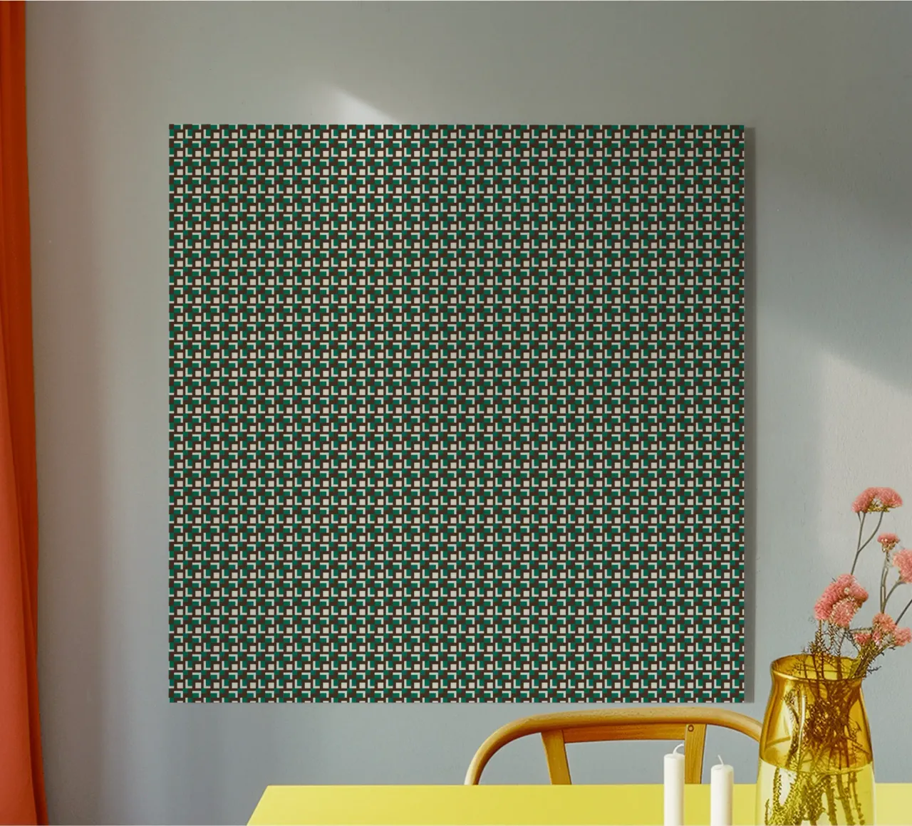 Ineinandergreifendes Gittermuster Acryl-Glas von Little Dean