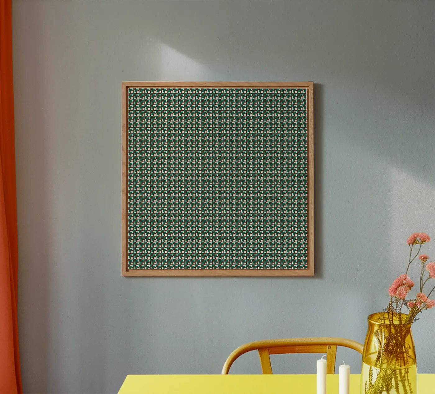 Interlocking grid pattern Forex-Platte von Little Dean