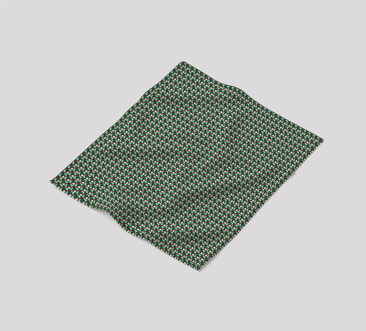 Interlocking grid pattern fleece blanket by Little Dean