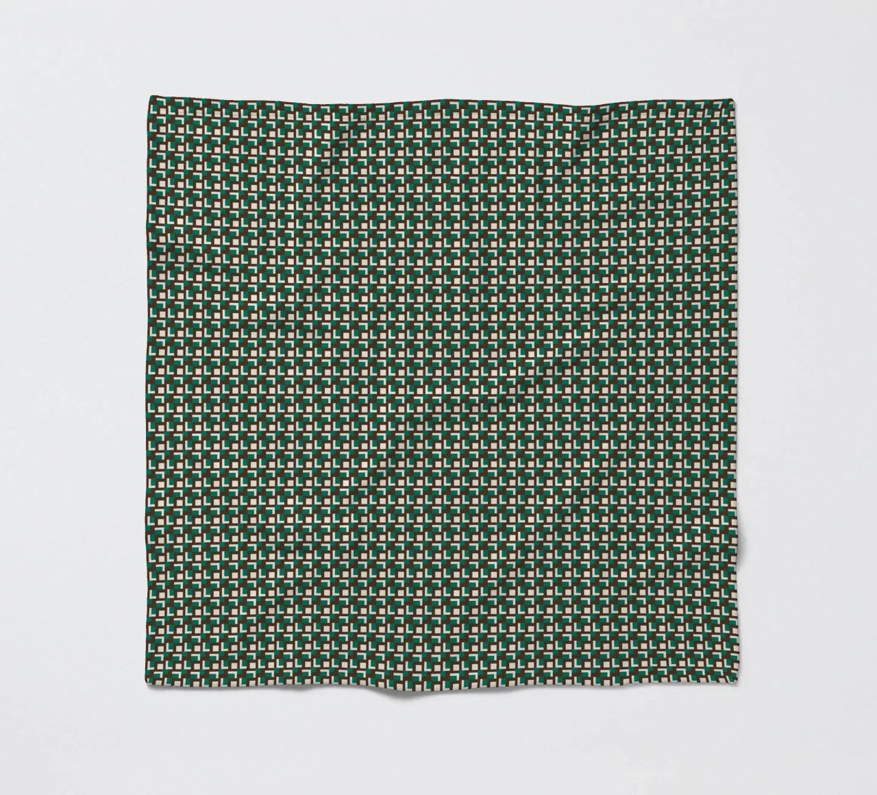 Interlocking grid pattern fleece blanket by Little Dean