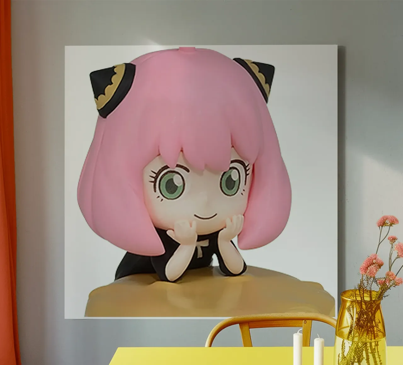 chibi anya tela con Cornice a cassetta da matilda Shop