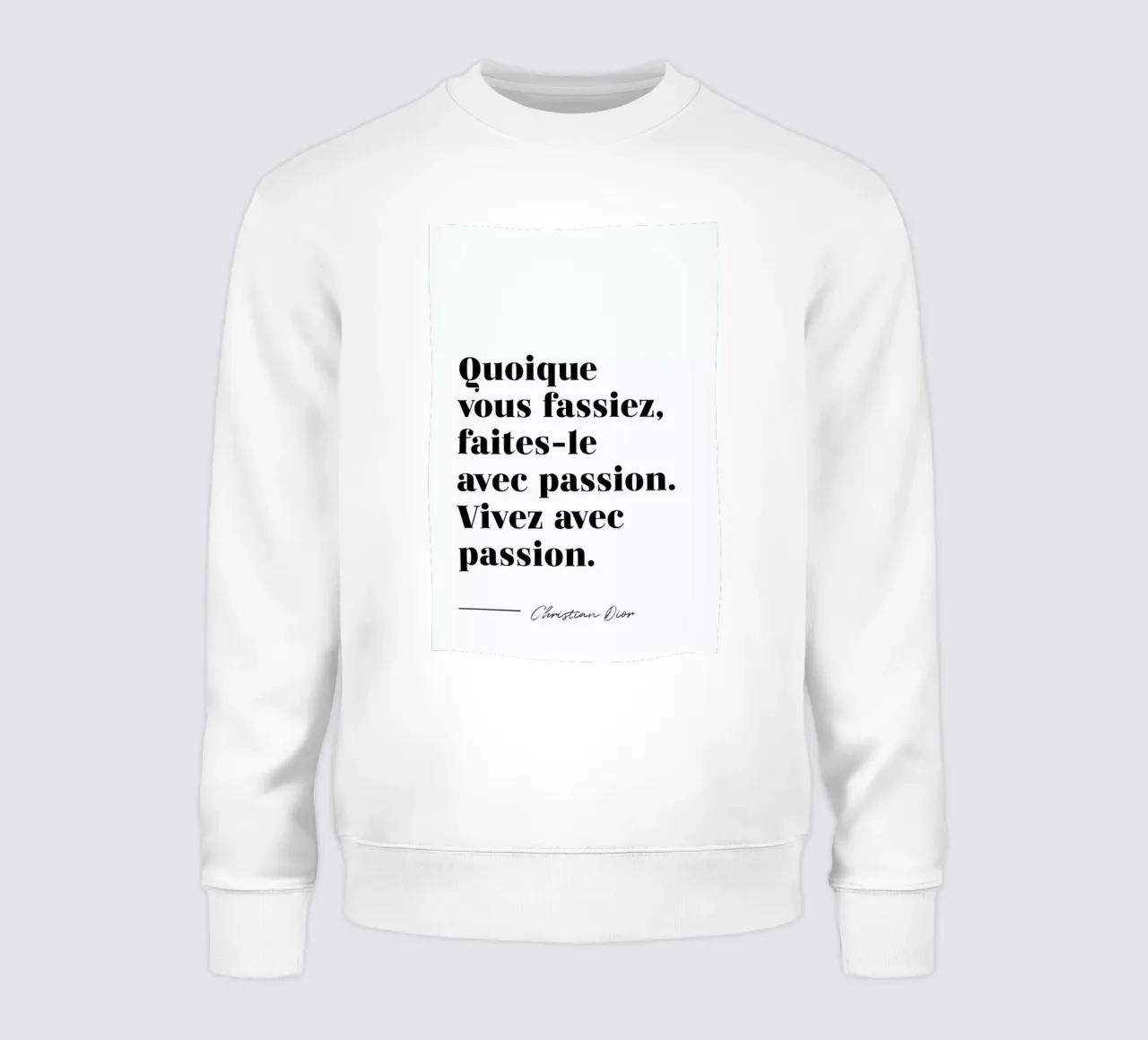 Vivez avec passion felpa da typed