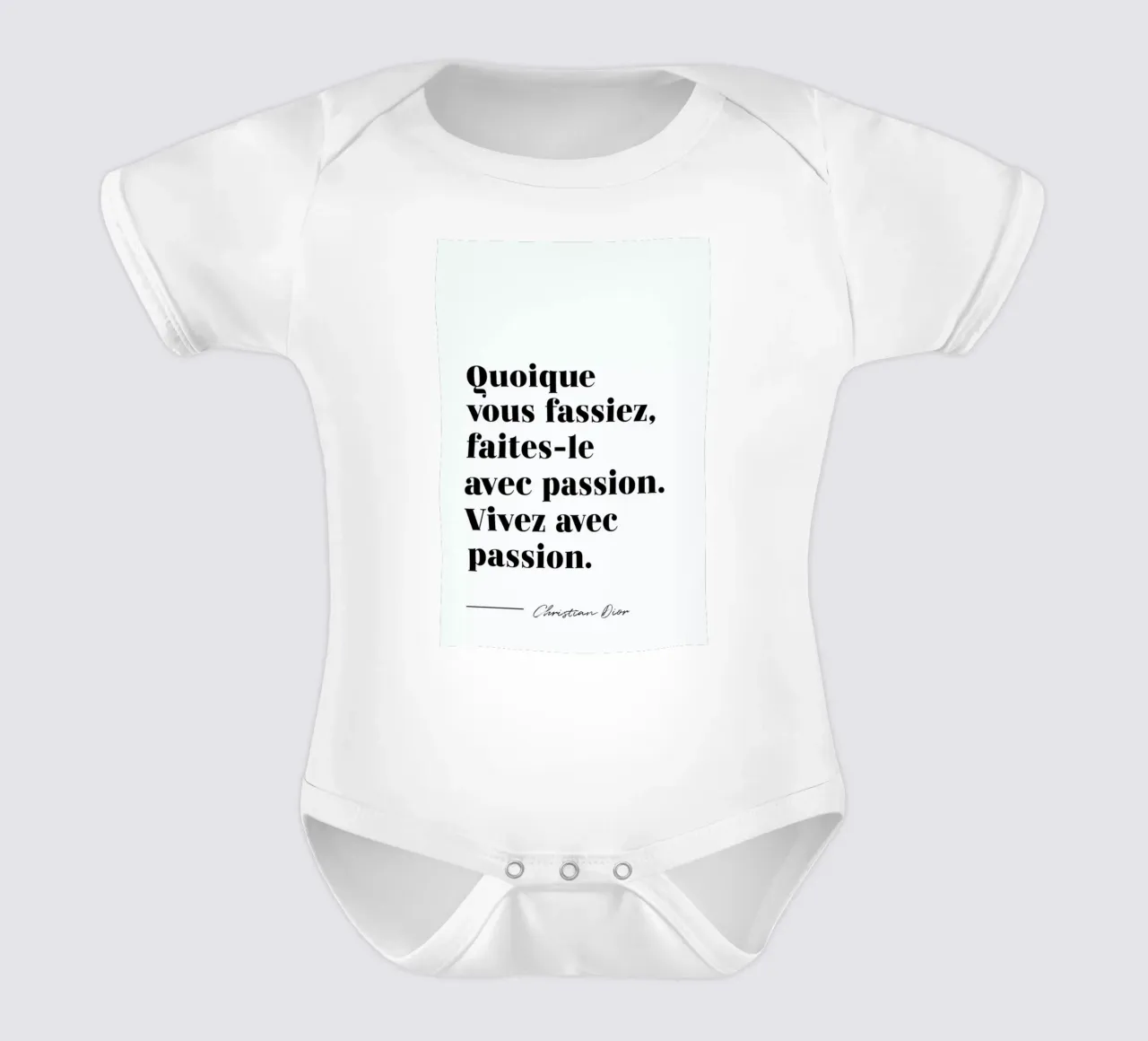 Vivez avec passion babyrompertje korte mouwen van typed