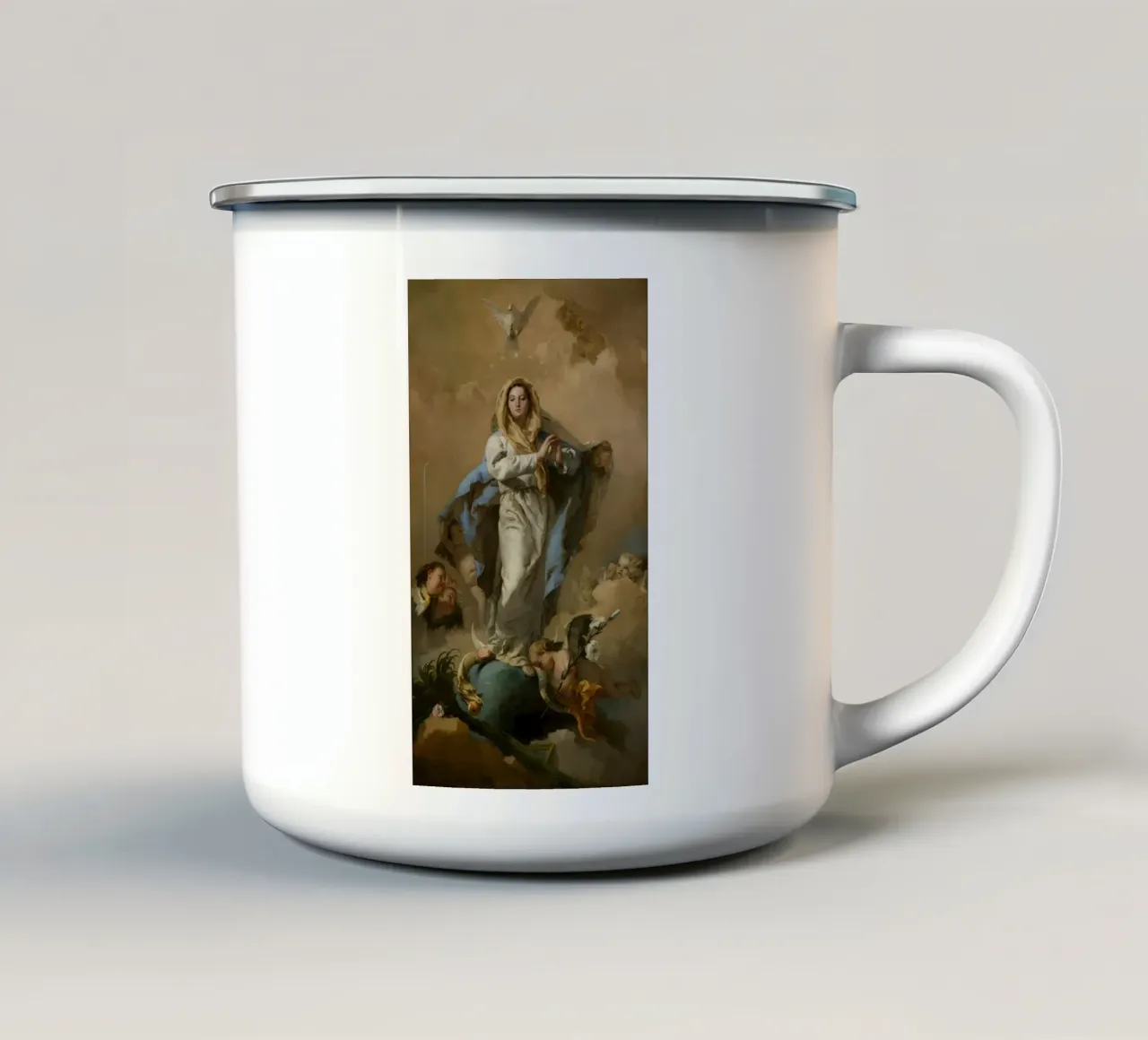 Giovanni Battista Tiepolo – The Immaculate Conception tazza in smalto da Wirla