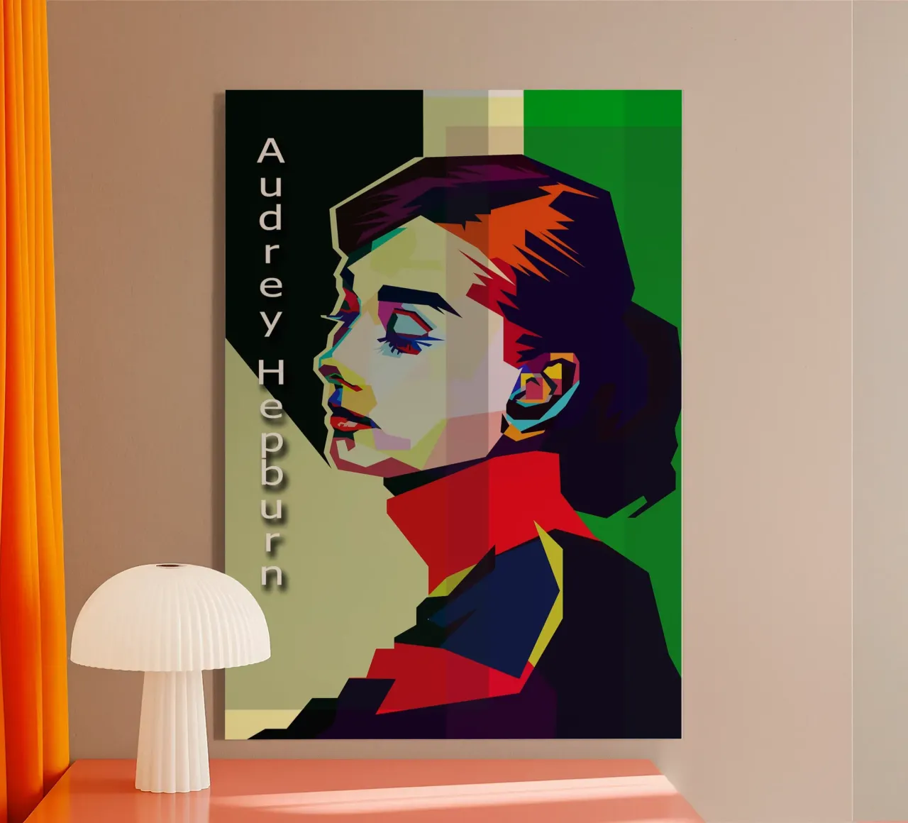Audrey Hepburn Actriz WPAP Trending Now metacrilato de Artkreator