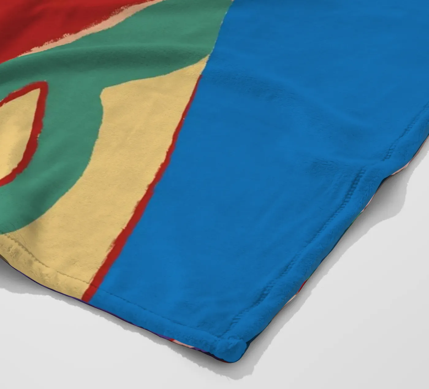 Energetic bold composition fleece blanket by Little Dean