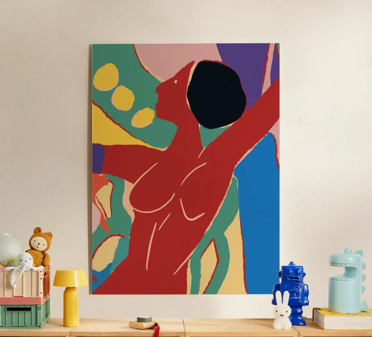 Energetic bold composition plexiglass da Little Dean