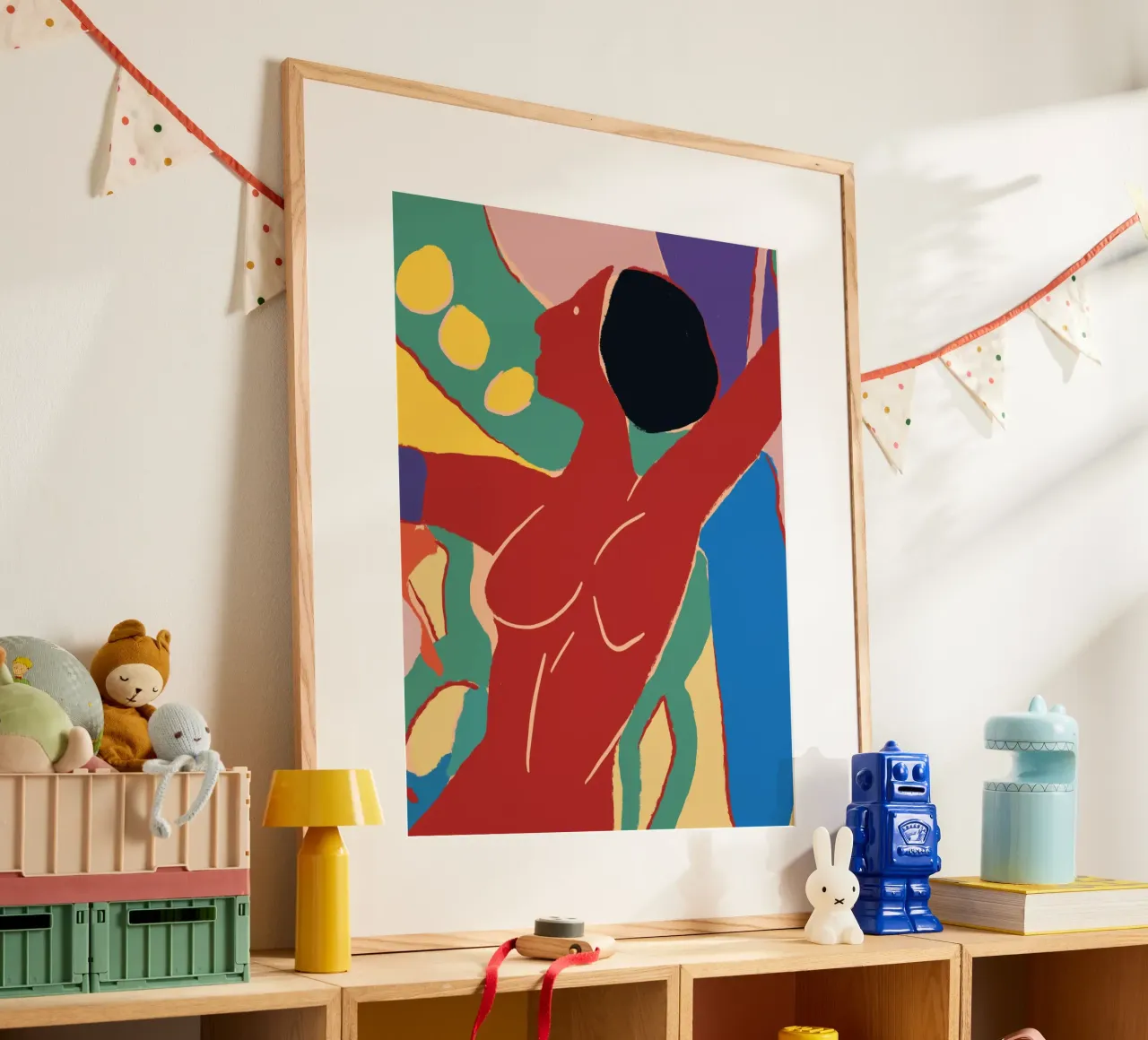 Energieke gedurfde compositie poster van Little Dean