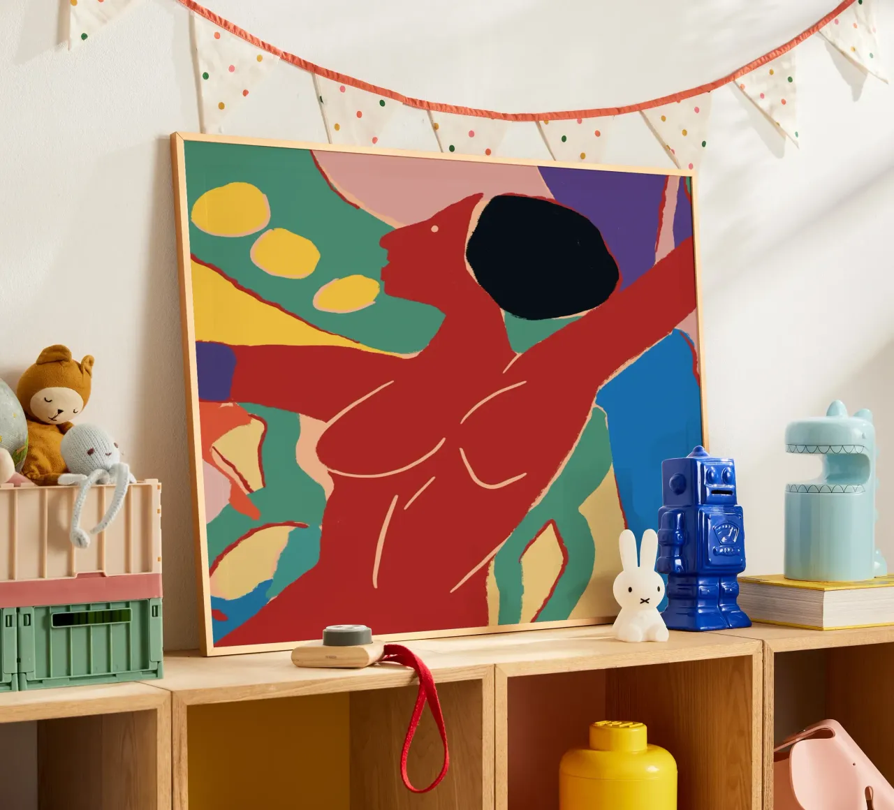 Energieke gedurfde compositie poster van Little Dean