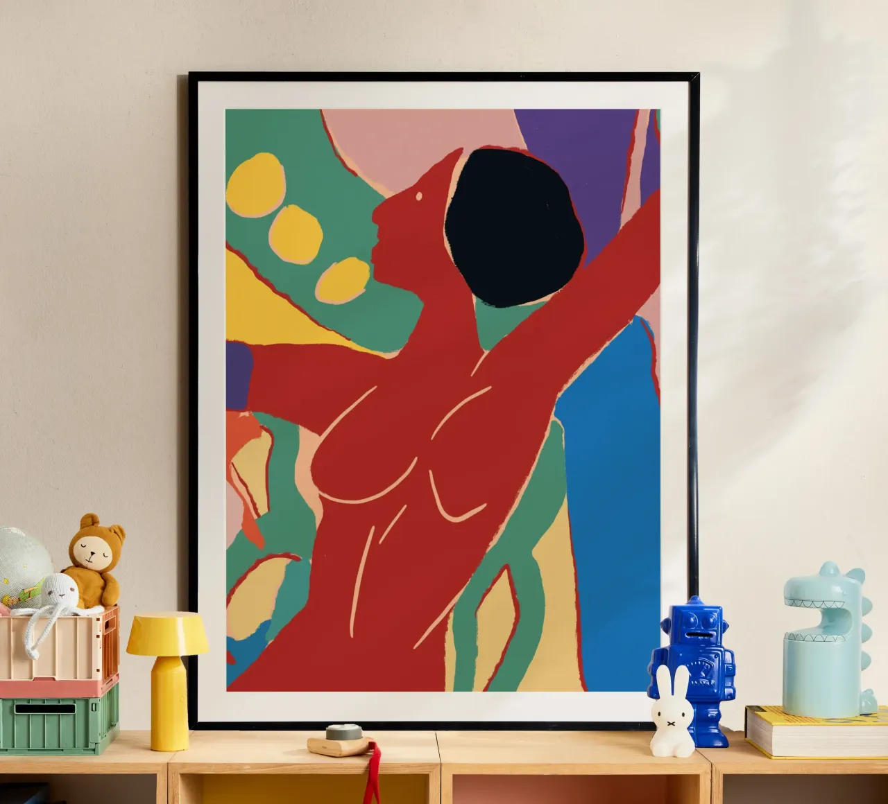 Energieke gedurfde compositie poster van Little Dean