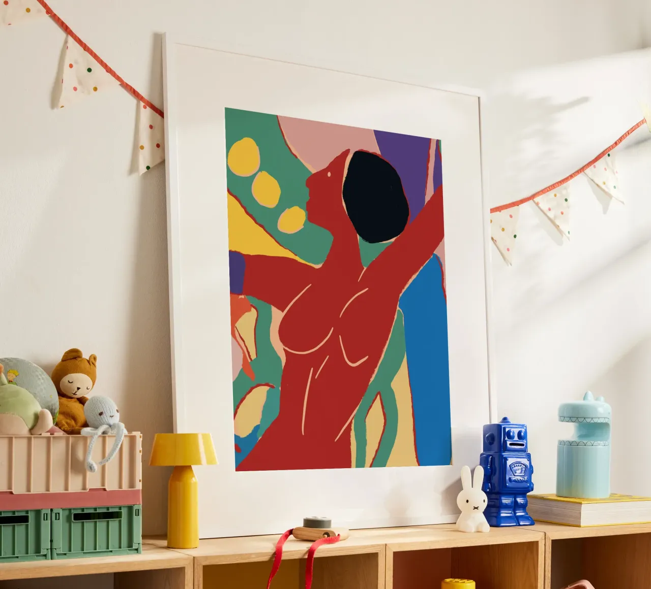 Energieke gedurfde compositie poster van Little Dean