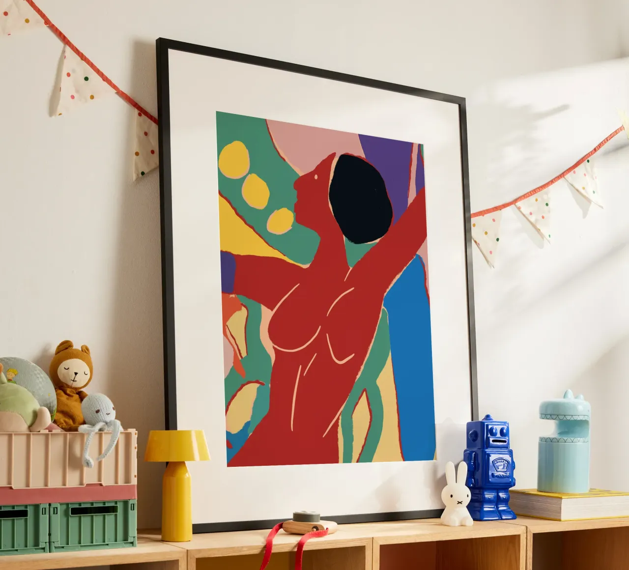 Energieke gedurfde compositie poster van Little Dean