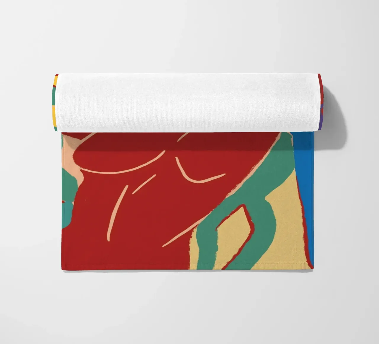 Energetic bold composition beach towel by Little Dean