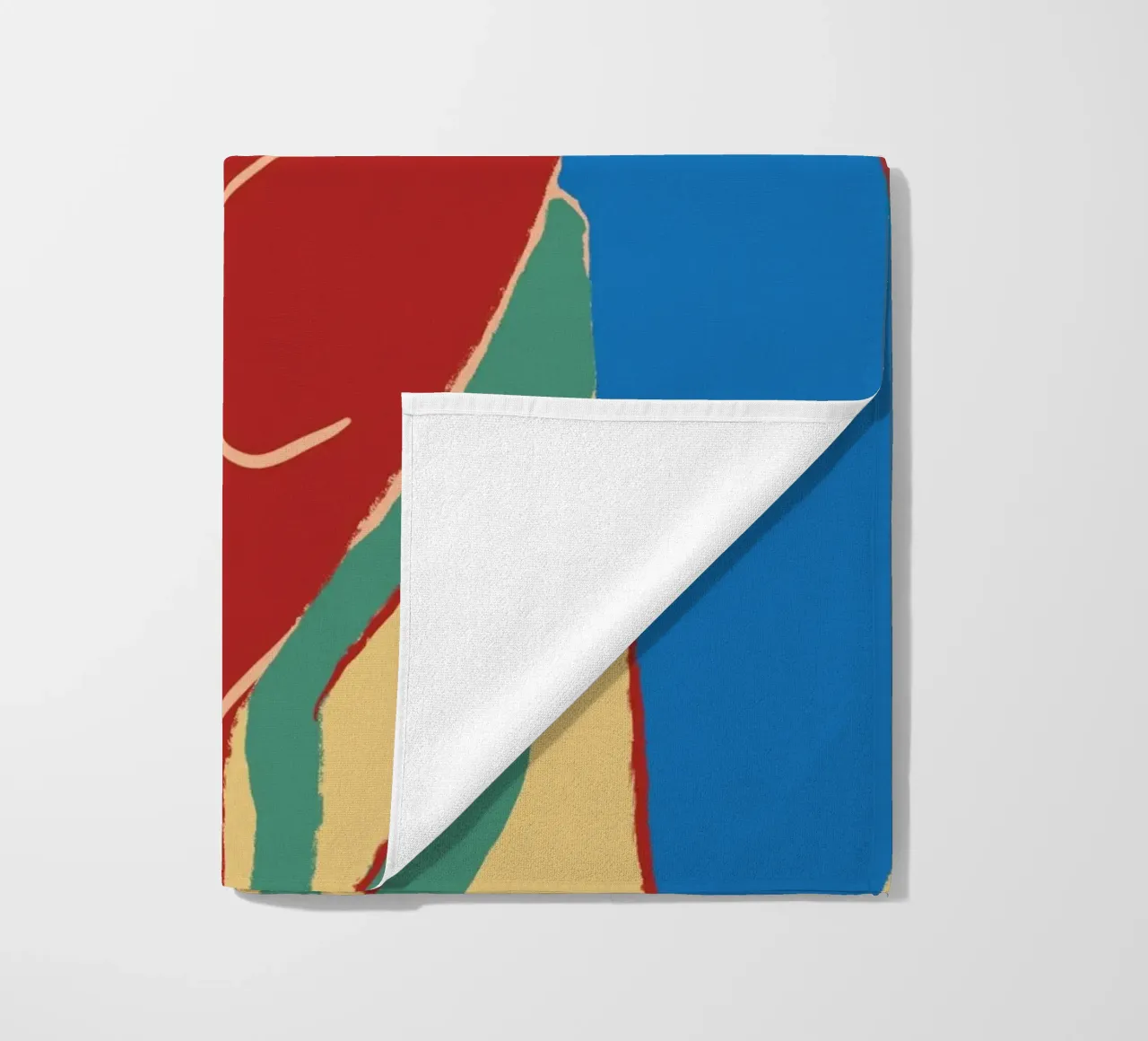 Energetic bold composition beach towel by Little Dean